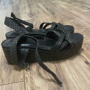 Black Rope Sandals